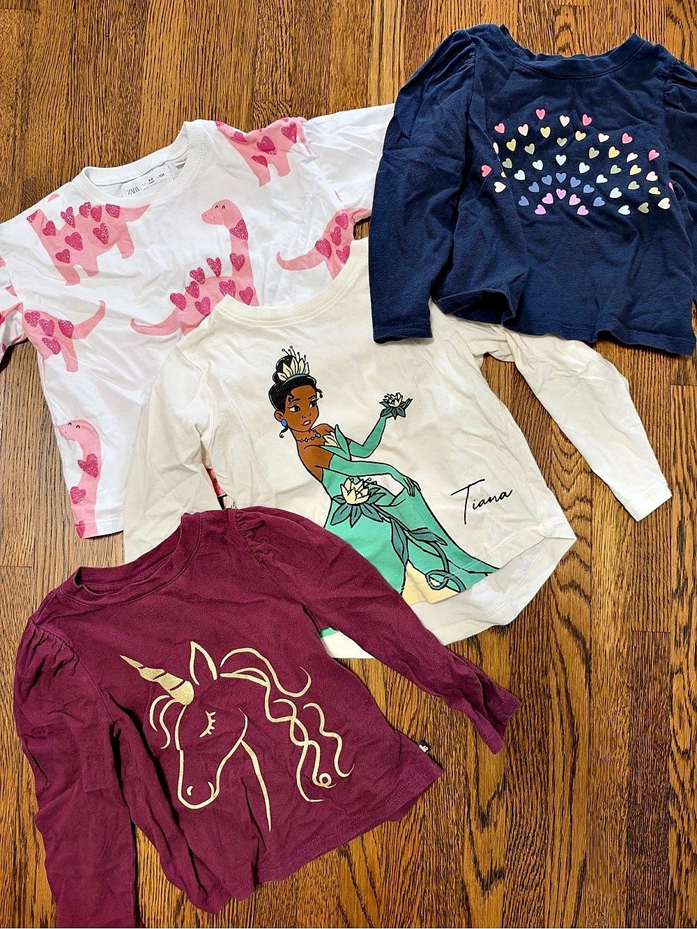 Girls Long Sleeve Shirts Lot Size 3-4T